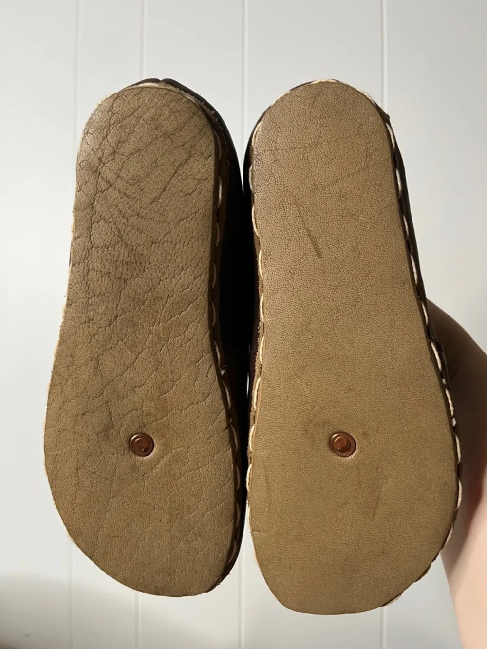 Earthing Harmony Grounding & Earthing Barefoot Slip-On Shoes Brown Leather EU 37